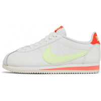 Кроссовки Nike Cortez белые с желтым