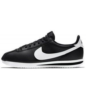 Кроссовки Nike Cortez Classic Leather черные с белым