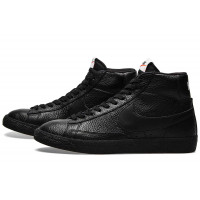 Nike Blazer 77 Mid All Black с мехом