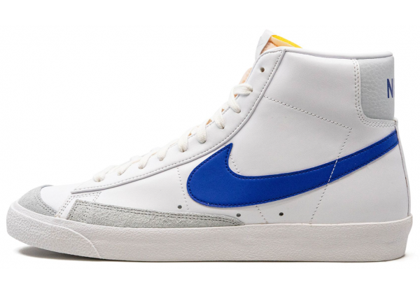 Кроссовки Nike Blazer Mid 77 Vintage белые с синим