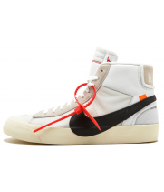 Мужские Jordan Retro 1 High Og x Off-White Blazer (Белые)