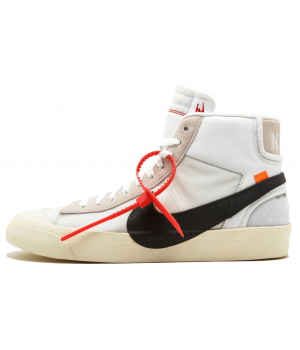 Мужские Jordan Retro 1 High Og x Off-White Blazer (Белые) 