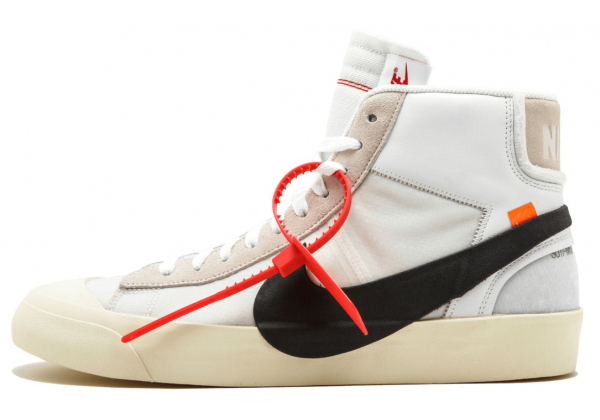 Мужские Jordan Retro 1 High Og x Off-White Blazer (Белые) 