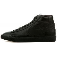 Nike Blazer 77 Mid All Black с мехом