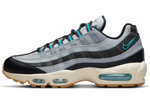 Nike air max 95 white and blue hotsell