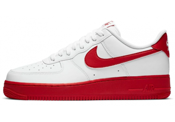 Nike Air Force 1 Low White Red Sole