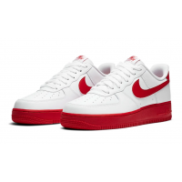 Nike Air Force 1 Low White Red Sole