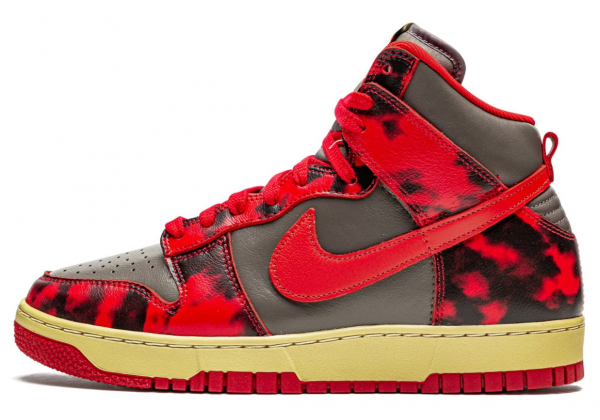 Кроссовки Nike Dunk High 1985 Red Acid Wash