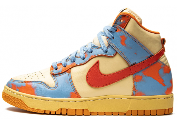 Кроссовки Nike Dunk High 1985 Orange Acid Wash