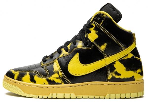 Кроссовки Nike Dunk High 1985 Yellow Acid Wash