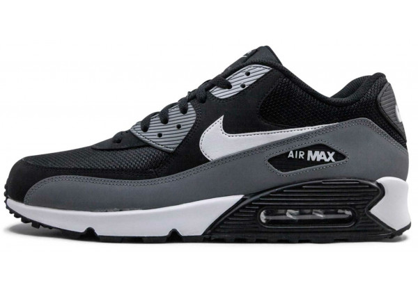 Кроссовки Nike Air Max 90 Leather Black Grey White