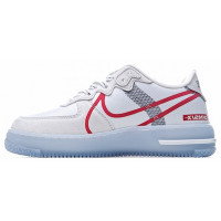 Nike Air Force 1 React Qs Herrer White Light Bone Red