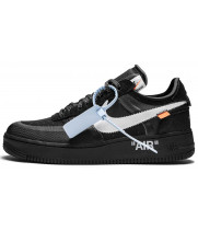 Кроссовки Nike Air Force Black White черно-белые