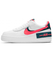 Кроссовки Nike Air Force 1 Shadow белые с красным лого