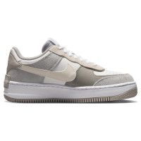 Кроссовки Nike Air Force 1 Shadow бежево-белые с серым