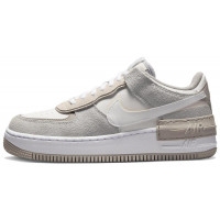 Кроссовки Nike Air Force 1 Shadow бежево-белые с серым