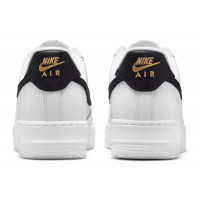 Nike Air Force 1 Low 07 Essential White Black Gold Mini Swoosh