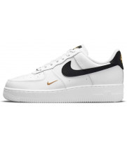 Nike Air Force 1 Low 07 Essential White Black Gold Mini Swoosh