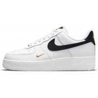 Nike Air Force 1 Low 07 Essential White Black Gold Mini Swoosh