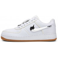 Travis Scott x Nike Air Force 1 Low Zipper White Gum