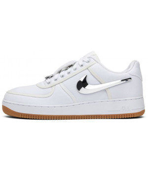 Travis Scott x Nike Air Force 1 Low Zipper White Gum