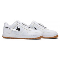 Travis Scott x Nike Air Force 1 Low Zipper White Gum