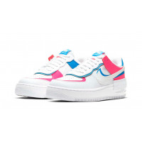 Nike кроссовки женские Air Force 1 Shadow White Pink Blue