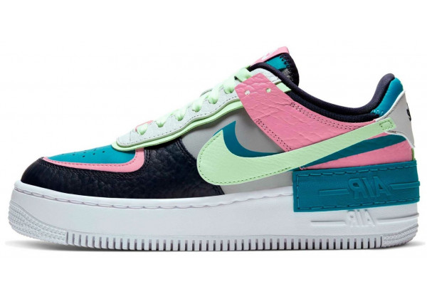 Nike Air Force 1 Low Shadow Barely Volt Oracle Aqua