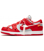 Кроссовки Nike SB Dunk Low Off-White University Red