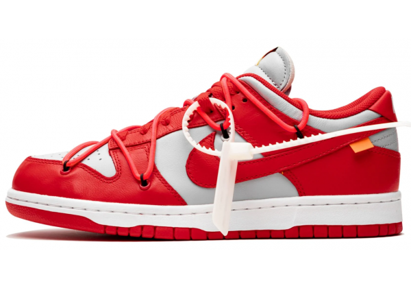 Кроссовки Nike SB Dunk Low Off-White University Red