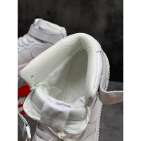 Nike Air Force 1 Mid ’07 Triple White с мехом