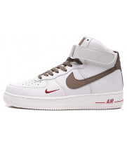 Nike Air Force 1 Mid ’07 LV8 High White Grey с мехом