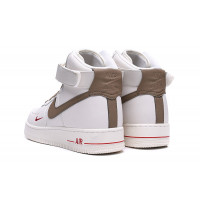 Nike Air Force 1 Mid ’07 LV8 High White Grey с мехом