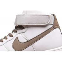 Nike Air Force 1 Mid ’07 LV8 High White Grey с мехом