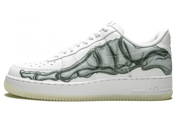 Nike кроссовки Air Force 1 Low Skeleton Halloween White