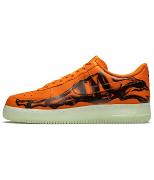 Кроссовки Nike Air Force 1 Low Skeleton Orange