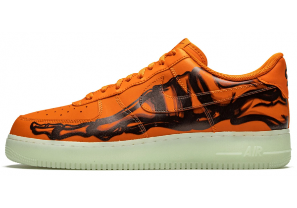 Кроссовки Nike Air Force 1 Low Skeleton Orange