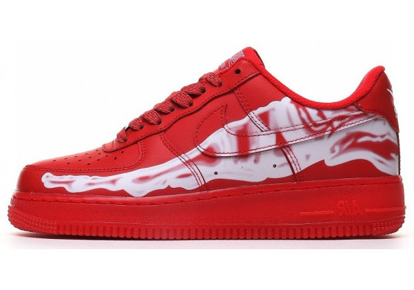 Nike Air Force 1 Low Skeleton Red