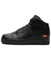 Кроссовки Nike Air Force 1 Mid Supreme Mini Box Logo Black