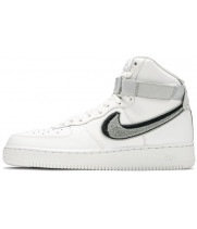 Nike Air Force 1 Mid 07 LV8 White Black белые с черным