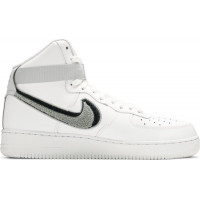 Nike Air Force 1 Mid 07 LV8 White Black белые с черным