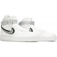 Nike Air Force 1 Mid 07 LV8 White Black белые с черным