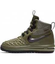 Nike Lunar Force 1 Duckboot Green Black с мехом