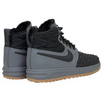 Nike Lunar Force 1 Duckboot Grey с мехом