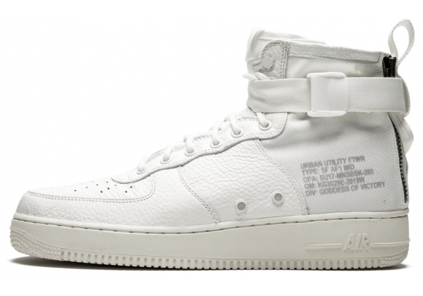 Nike Air Force Middle SF AF1 Triple Ivory