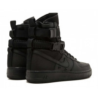 Кроссовки Nike Air Force 1 SF Mid Triple Black черные