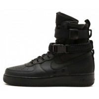 Кроссовки Nike Air Force 1 SF Mid Triple Black черные