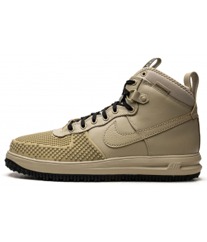 Мужские кроссовки Nike Air Force 1 Duckboot High PRM Tan Black