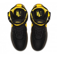 Nike кроссовки Air Force High SF AF1 Black Yellow