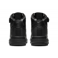 Nike Air Force 1 Mid Gore Tex All Black с мехом